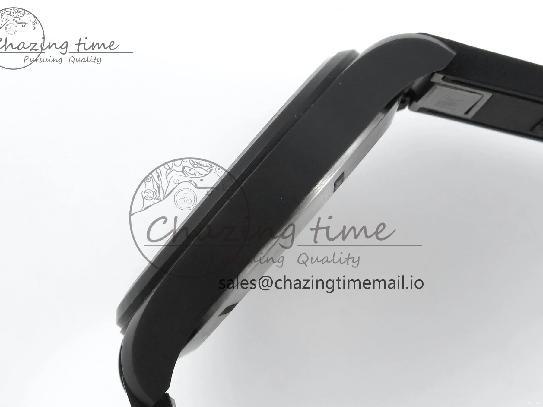 MIROTIME 0424 Pilot Top Gun IW326901 M+F 1:1 Best Edition Black Dial on Black Rubber Strap A SportInspired 6999